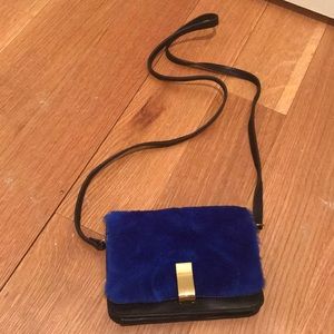 NEW Joy Gryson Sheepskin, Fur, Leather Crossbody